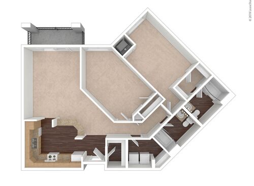 Elm: Beds - 2: Baths - 2: SqFt Range - 1221 to 1221