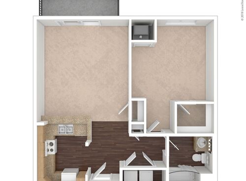 Maple: Beds - 1: Baths - 1: SqFt Range - 811 to 811