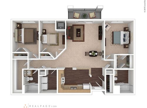 Cherry: Beds - 3: Baths - 2: SqFt Range - 1307 to 1307