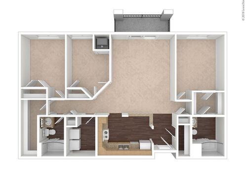 Cherry: Beds - 3: Baths - 2: SqFt Range - 1307 to 1307