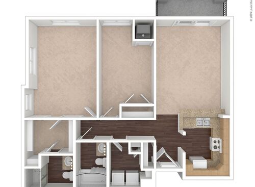 Linden : Beds - 2: Baths - 2: SqFt Range - 1089 to 1089