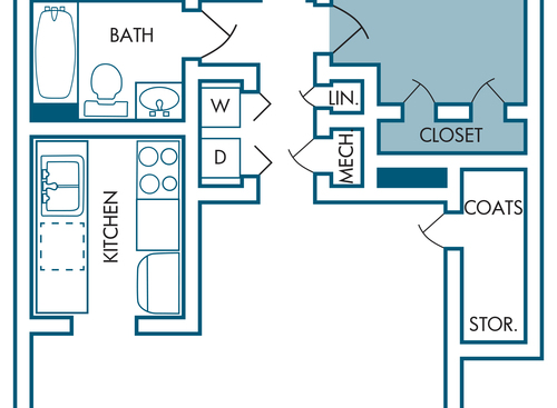 2 Bedroom-B 2 Bedroom Apartment in Downtown Hampton VA