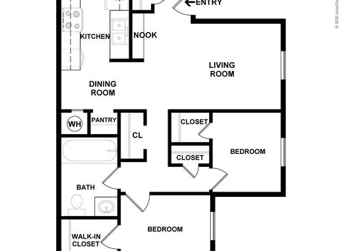 2 Bedroom 1 Bath	: Beds - 2: Baths - 1: SqFt Range - 750 to 750
