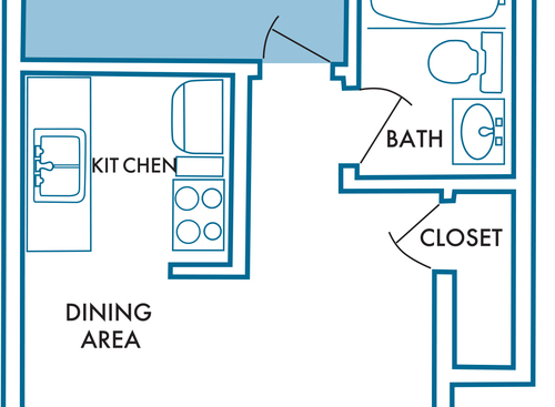 1 Bedroom 1 Bedroom Apartment in Downtown Hampton VA