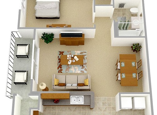 The Rappahannock 1 Bedroom Apartment in Petersburg VA