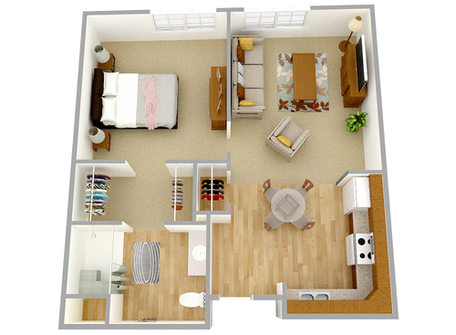 1BR/1BA 1 Bedroom Apartment in Charlotte NC