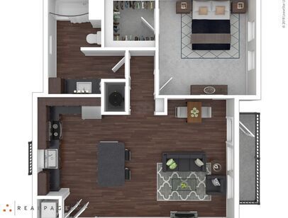 Lakewalk at Hamlin - Bay - 1 bed - 1 bath - 769 sf
