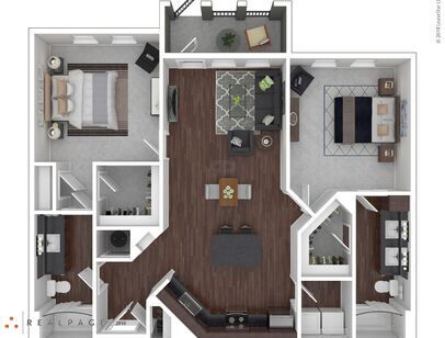 Lakewalk at Hamlin - Brantley - 2 bed - 2 bath - 1088 sf
