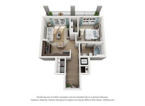 Crestone: Beds - 1: Baths - 1: SqFt Range - 561 to 561