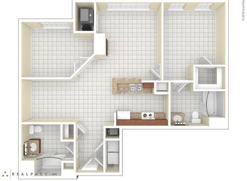 Hamilton Green - 1 Bedroom 2 Bath - 1 bed - 2 bath - 1037 sf