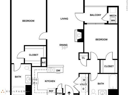 Hamilton Green - 2 Bedroom 2 Bath - 2 bed - 2 bath - 1090 sf