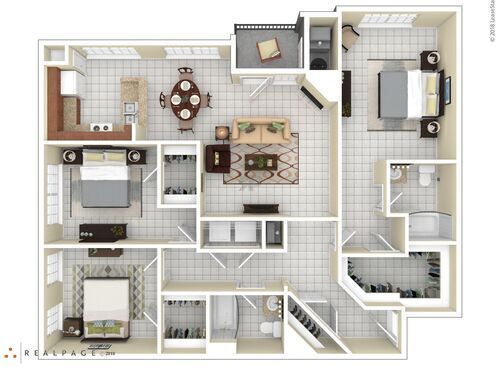 Hamilton Green - 3 Bedroom 2 Bath - 3 bed - 2 bath - 1392 sf