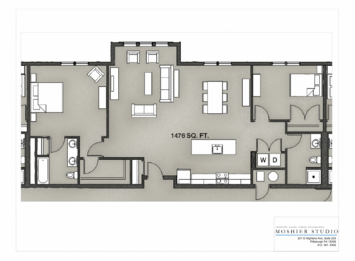 2 BR/2 BTH USF: Beds - 2: Baths - 2: SqFt Range - 1476 to 1476