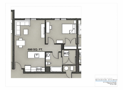 1 BR/1BTH: Beds - 1: Baths - 1: SqFt Range - 668 to 668