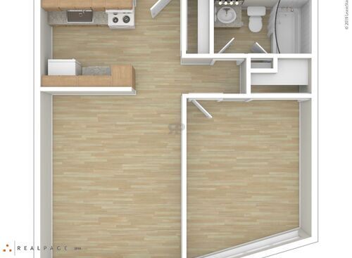 Market Street - One Bedroom - 1 bed - 1 bath - 535 sf