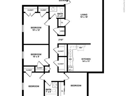 Laketree Manor - 4 Bedroom, 1.5 Bath - 4 bed - 1.5 bath - 1103 sf