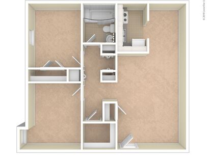 Laketree Manor - 2 Bedroom, 1 Bath - Large - 2 bed - 2 bath - 802 sf