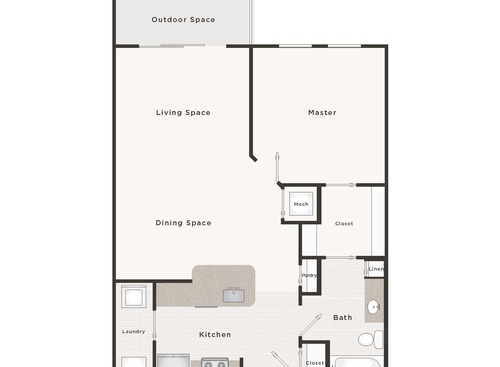 The Encore - The Lyric - 1 bed - 1 bath - 805 sf