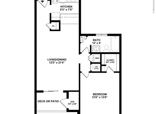 Park Terrace Apartments - The Dover 1 Bed 1 Bath - 1 bed - 1 bath - 790 sf