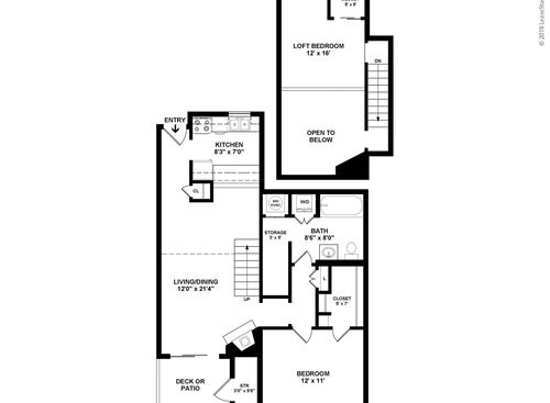 Park Terrace Apartments - The Beale 1 Bed 1 Bath Loft - 1 bed - 1 bath - 970 sf