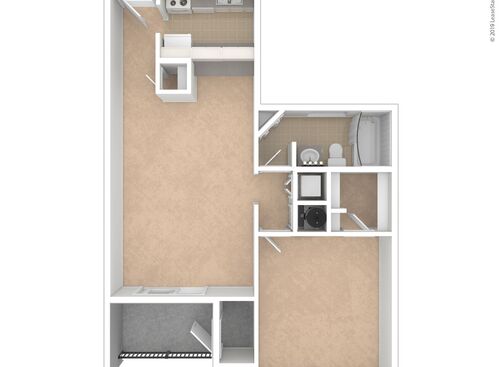 Park Terrace Apartments - The Dover - Upgrade - 1 bed - 1 bath - 790 sf