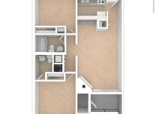 Park Terrace Apartments - The Langley - Upgrade - 2 bed - 1.5 bath - 850 sf