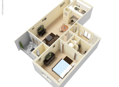 Park Terrace Apartments - The Dover 1 Bed 1 Bath - 1 bed - 1 bath - 790 sf