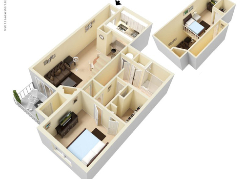 Park Terrace Apartments - The Beale - Upgrade - 1 bed - 1 bath - 970 sf