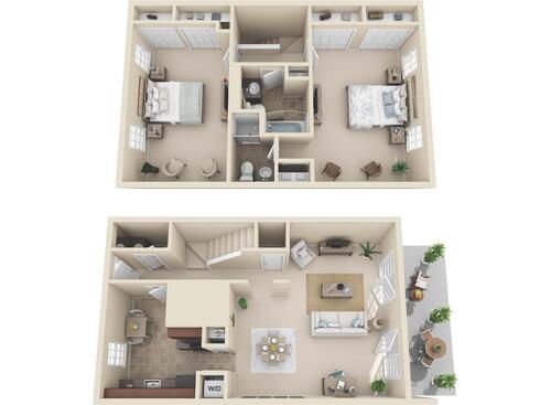 Bird of Paradise 2 Bedroom Apartment in Virginia Beach VA