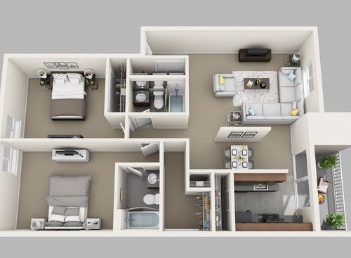 The Ocean 2 Bedroom Apartment in Virginia Beach VA