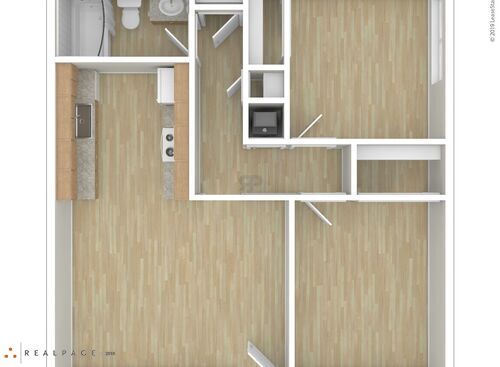 River Park - Two Bedroom - 2 bed - 2 bath - 700 sf