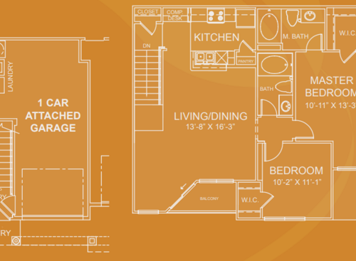 Mansions at Ivy Lake - Magnolia Mound - 2 bed - 2 bath - 1062 sf