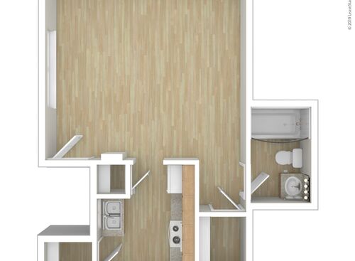 Copeland Creek Apartments - Studio 1a - Studio bed - 1 bath - 511 sf