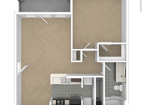 A1: Beds - 1: Baths - 1: SqFt Range - 770 to 770