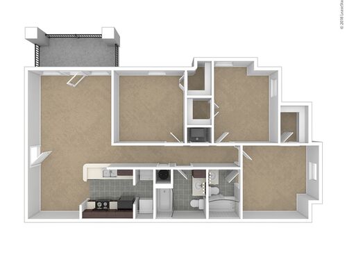 A1: Beds - 3: Baths - 2: SqFt Range - 1196 to 1196