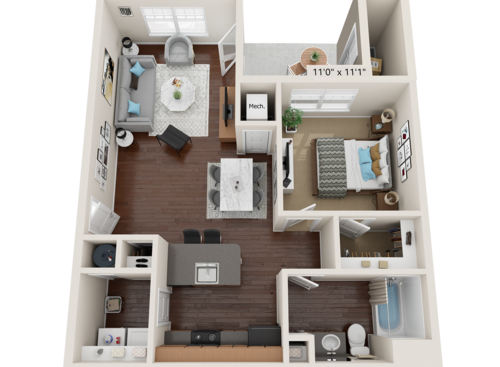 The Ware 1 Bedroom Apartment in Gloucester VA