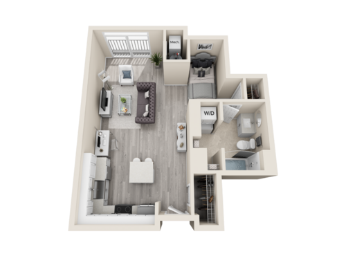 The Cosmopolitan Apartments - Rio - Studio bed - 1 bath - 589 sf