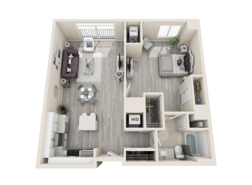 The Cosmopolitan Apartments - Milan - 1 bed - 1 bath - 872 sf