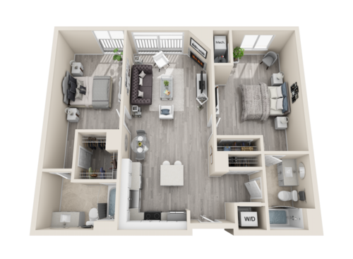 The Cosmopolitan Apartments - Montreal - 2 bed - 2 bath - 973 sf