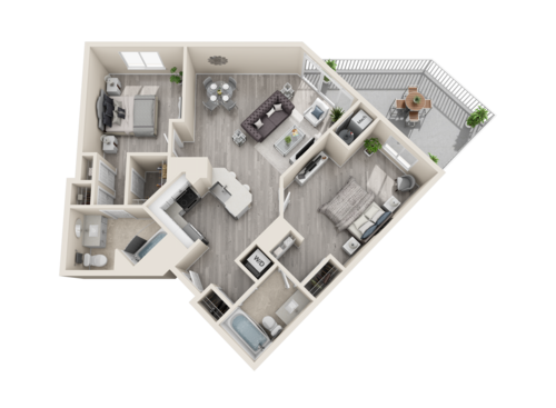 The Cosmopolitan Apartments - Sydney - 2 bed - 2 bath - 1144 sf