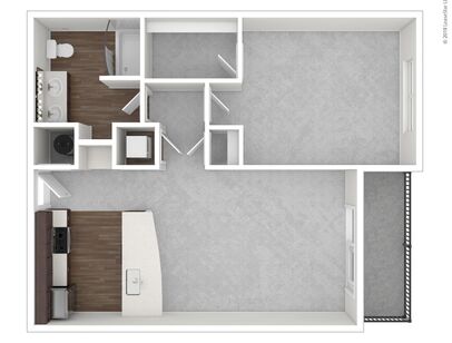 Alpine: Beds - 1: Baths - 1: SqFt Range - 664 to 664