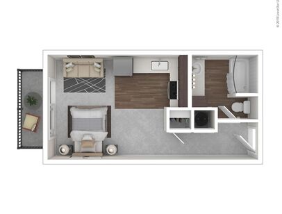 Alpine: Beds - Studio: Baths - 1: SqFt Range - 299 to 299