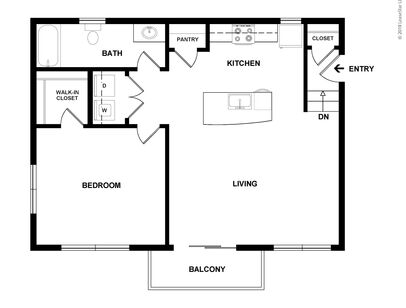 Alpine: Beds - 1: Baths - 1: SqFt Range - 697 to 697