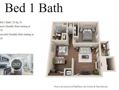 Laguna Reserve - 1 Bedroom - 1 bed - 1 bath - 750 sf