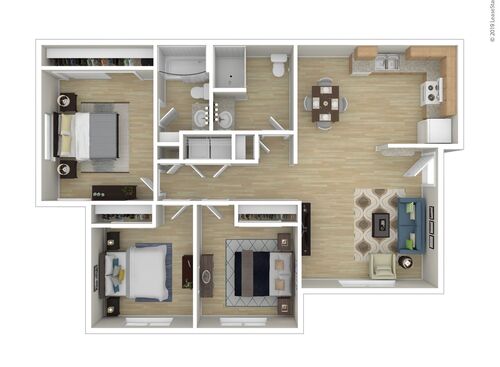 Mason Avenue Apartments - Rainier - 3 bed - 2 bath - 1076 sf