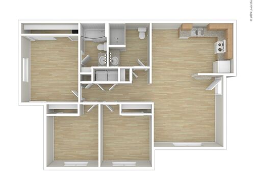 Mason Avenue Apartments - Rainier - 3 bed - 2 bath - 1076 sf