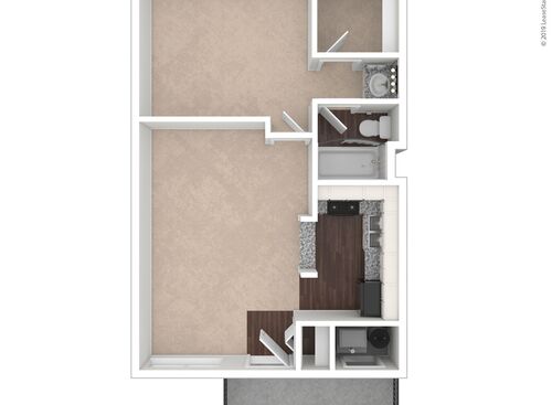 Fishermans Village - Aqua - Studio bed - 1 bath - 545 sf