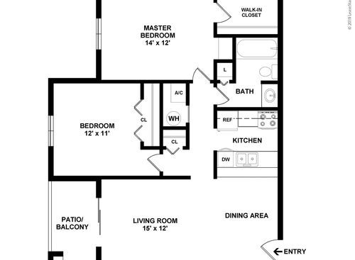 Fishermans Village - Indigo - 2 bed - 1 bath - 888 sf