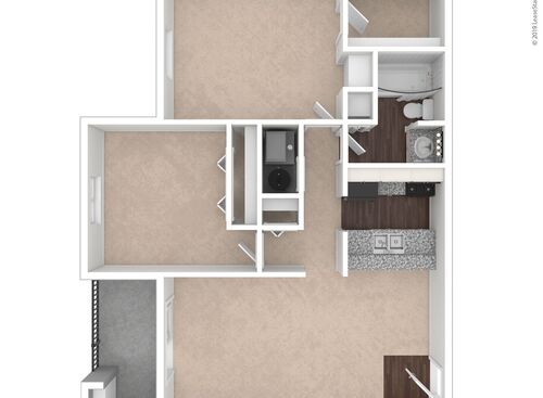 Fishermans Village - Indigo - 2 bed - 1 bath - 888 sf