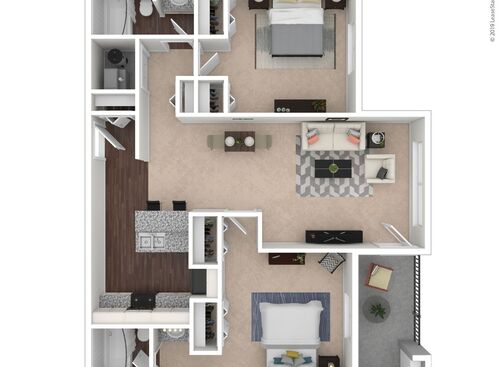 Fishermans Village - Sapphire - 2 bed - 2 bath - 888 sf